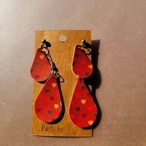 Handmade Fall Polka-dotted Earrings